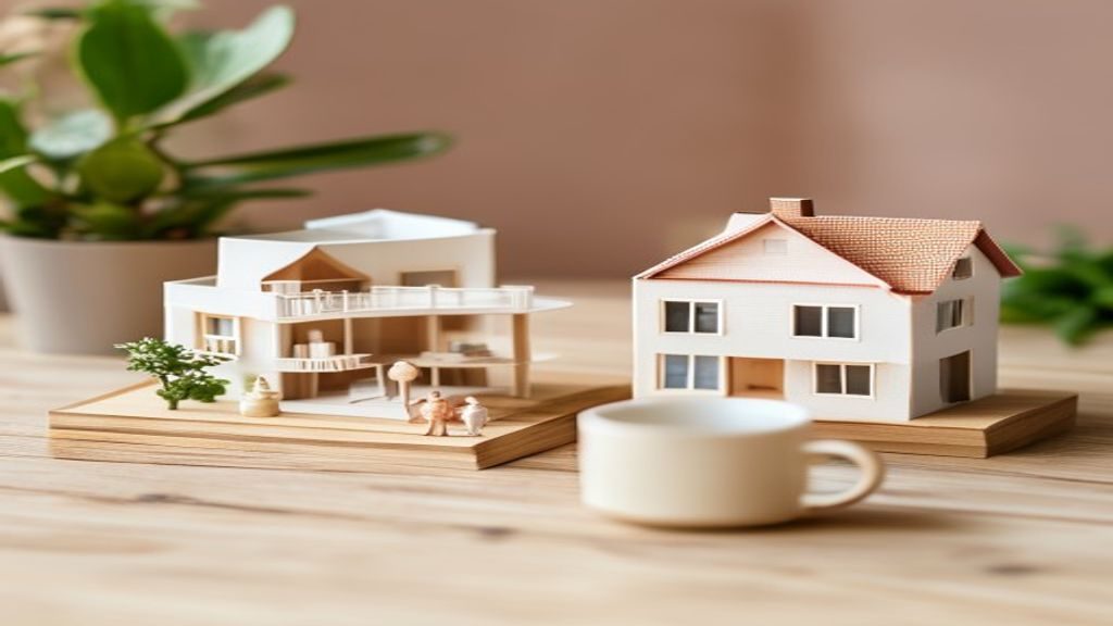 マンションと戸建ての家のモデル比較