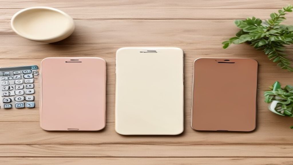 3台のスマホ比較フラットレイ