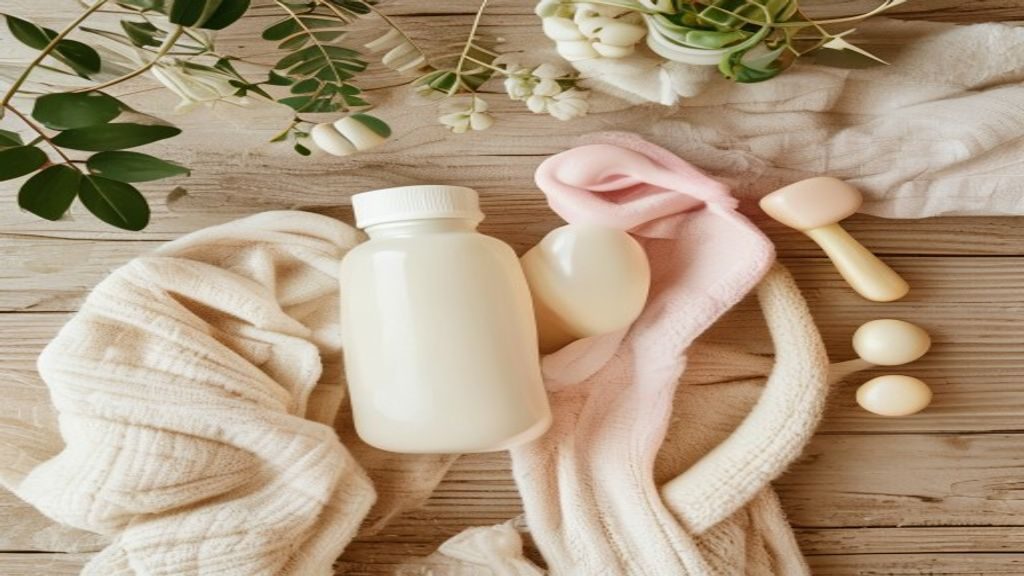 赤ちゃんミルク調乳の準備フラットレイ