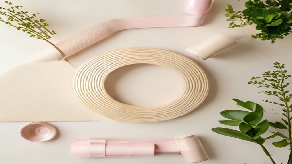 ピラティス器具のフラットレイ